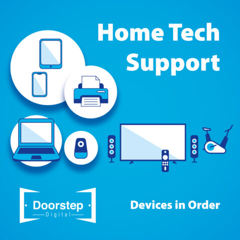 Home Tech Devices Organized Smart TVs Wi-Fi iPad Computer